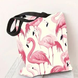 New! Flamingo Canvas Tote – Lightweight & Stylish